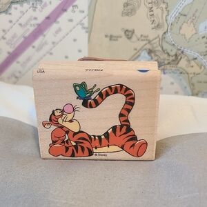 Disney All In Motion Vintage Tigger Block with Butterfly Stamp